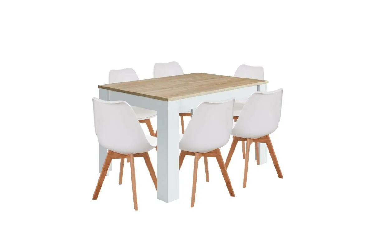 Explorando las ventajas de Elegir Pack de Sillas para tu hogar pack mesa extensible nordik y 6 sillas new tower wood blancas